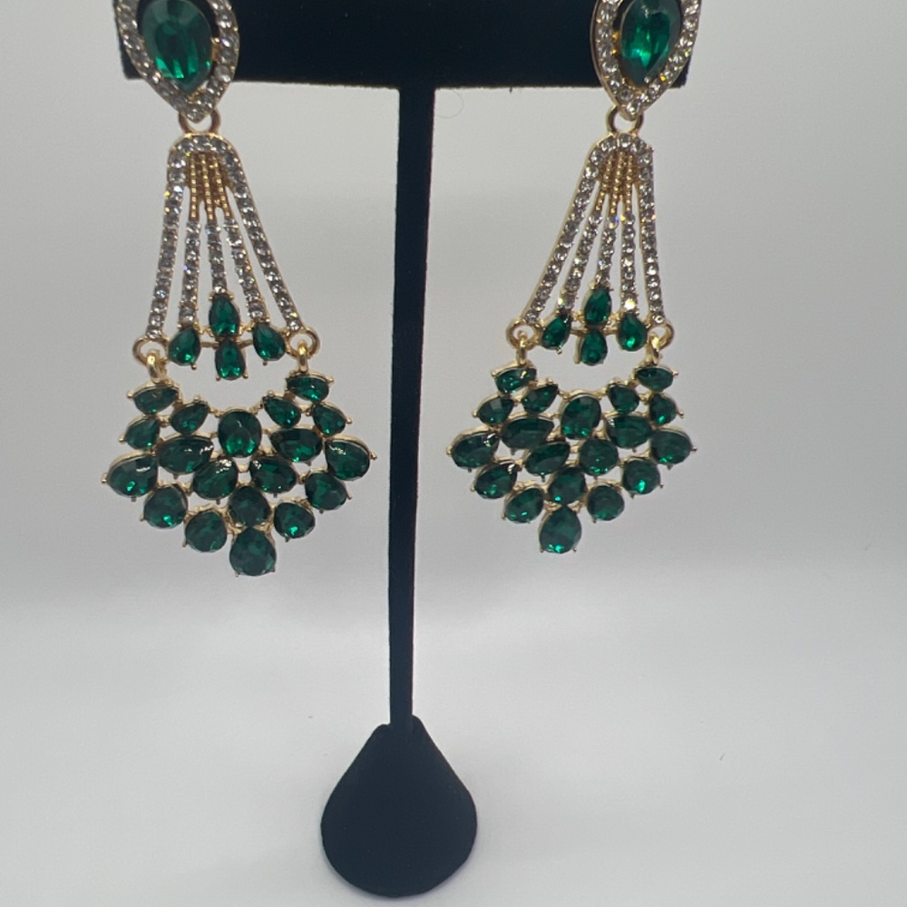Gem Statement Earrings - image 5